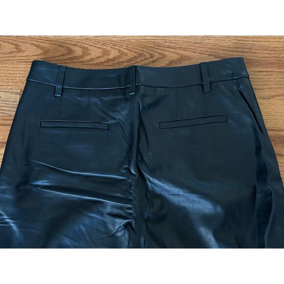 Lauren Ralph Lauren Genuine Leather Women's Cropped- Wide Leg Pants- Size 14 NWT - Picture 4 of 7
